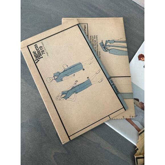 Vogue Patterns Vintage Cut Misses Dress Size 14 Pattern No 7619 - Picture 7 of 8